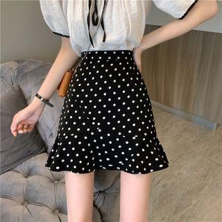 Dotted Printed Skirt