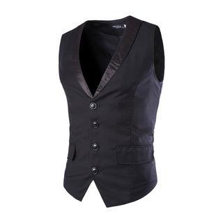 Panel Slim-fit Vest