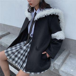 Sailor Collar Furry Jacket