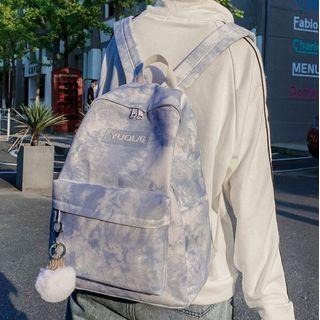 Tie-dye Lettering Backpack