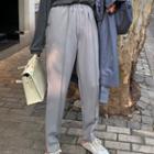 Elastic-waist Straight-fit Pants