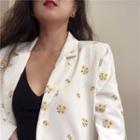 Floral Print Loose-fit Blazer