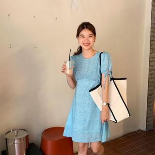 Floral Crepe Empire Dress