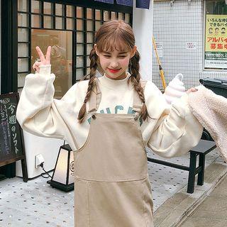 Crew-neck Letter Print Sweatshirt