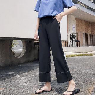 Straight-fit Chiffon Pants