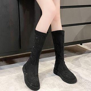 Glitter Mid-calf Boots