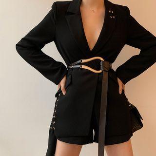 Grommet Belted Jacket