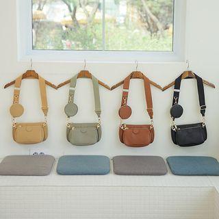 Multi-way Pleather Crossbody Bag