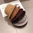 Cuffed Wool Blend Bucket Hat