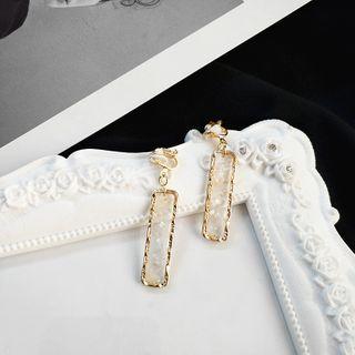Shell Fragment Bar Dangle Earring
