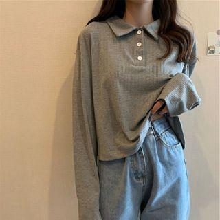 Long-sleeve Lapel Tee
