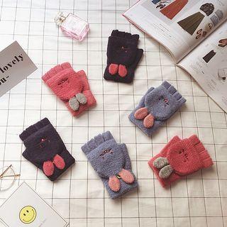 Rabbit Ear Accent Mittens