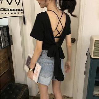 Strappy Bralette / Open Back T-shirt