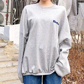 Butter Letter-printed Oversized Sweatshirt