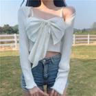 Bow Camisole Top / Cardigan