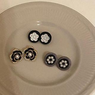 Flower Glaze / Faux Pearl / Acrylic Earring (various Designs)