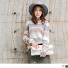 Round Neck Color Block Knit Top