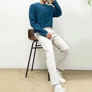 Slit-side T-shirt