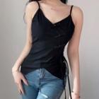 Frog-buttoned Camisole Top