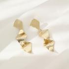 Irregular Alloy Dangle Earring 1 Pair - Gold - One Size