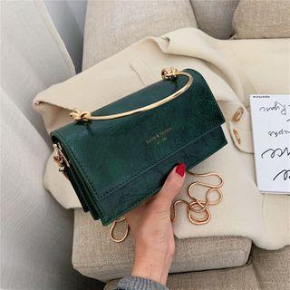Crack Effect Crossbody Bag
