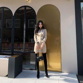 Shawl-collar Mini Blazer Dress