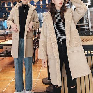 Couple Matching Hooded Single-breasted Coat