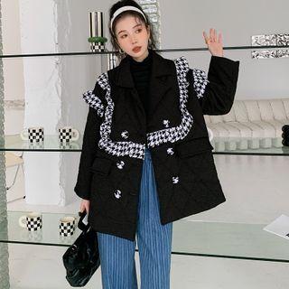 Frill Trim Double Breasted Blazer