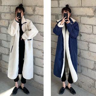 Convertible Fleece Loose-fit Coat