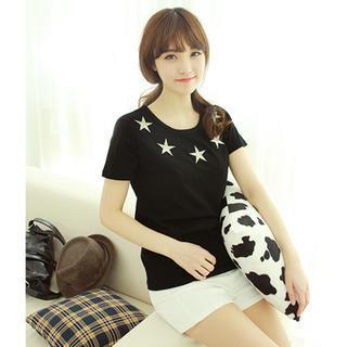 Star Print Short-sleeve T-shirt