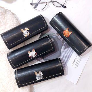 Animal Faux Leather Eyeglasses Case
