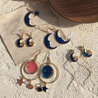 Crescent Moon Statement Earring