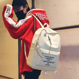 Zip Detail Oxford Backpack