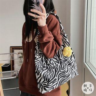 Animal Print Corduroy Tote Bag