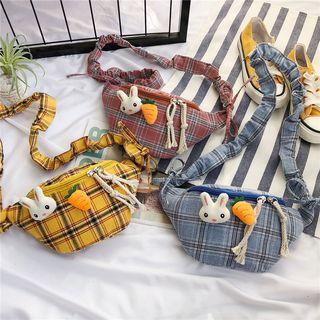 Canvas Plaid Belt Bag