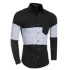 Two-tone Pocketed Shirt