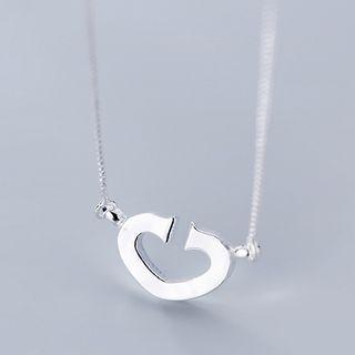 925 Sterling Silver Cutout Heart Necklace As Shown In Figure - One Size