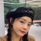 Belt Beret Hat Black - M