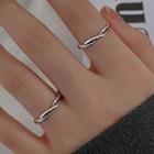 Snake Twisted Ring Silver - One Size