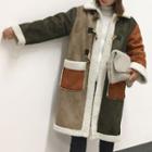 Color Block Toggle Coat