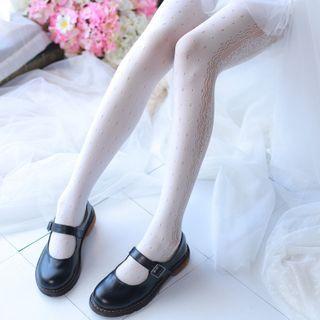 Lace Panel Tights