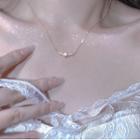 Opal Pendant Alloy Necklace