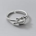 Knot Open Ring Silver - One Size