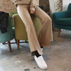 Cutout-hem Boot-cut Sweatpants
