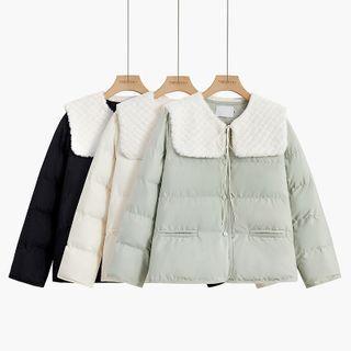 Fluffy Collar Padded Jacket