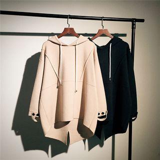 Dip-back Hooded Sweater