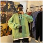 Couple-matching Mock Two-piece Sweater