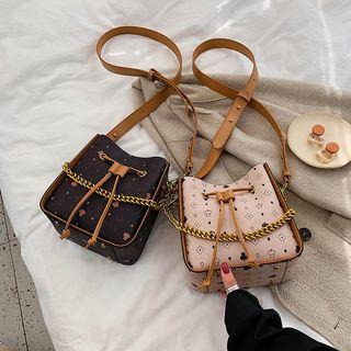 Club Pattern Bucket Bag