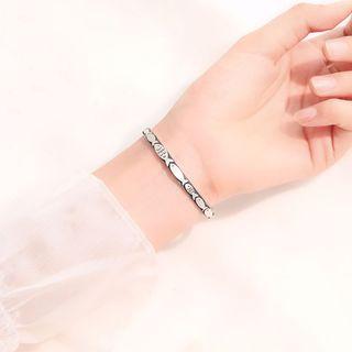 925 Sterling Silver Fish Bangle As Shown In Figure - One Size