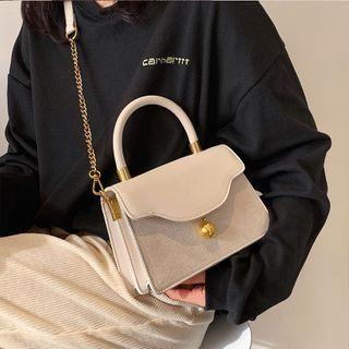 Top Handle Flap Chain Crossbody Bag